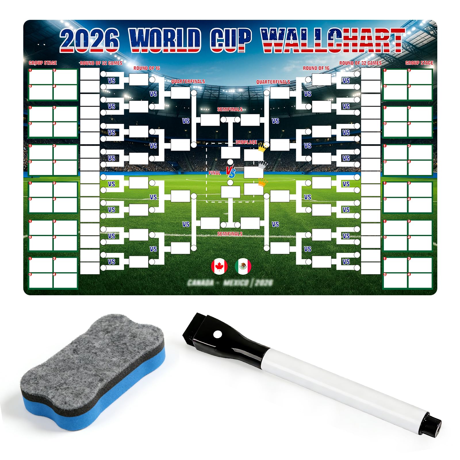 Amazon.com: World Cup 2026 Merchandise, World Cup Schedule Poster